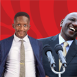 A collage of President William Ruto, Njugush and Butita