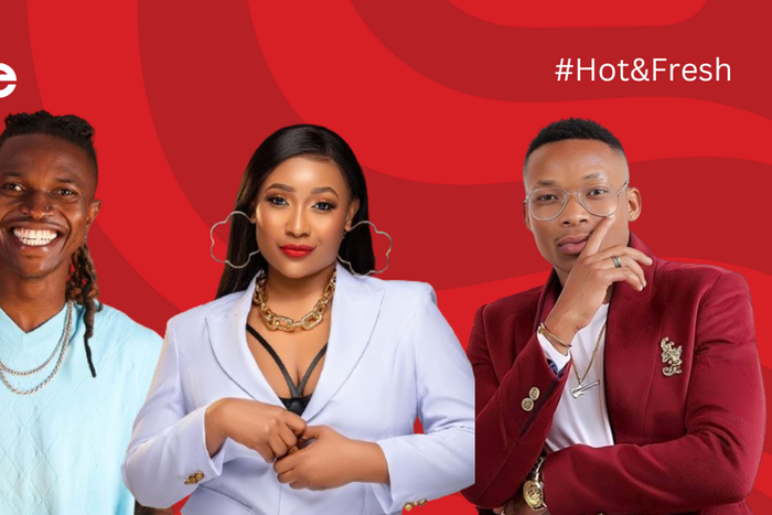 From left: Mr Seed, Jovial & Otile Brown