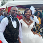 Citizen TV's Wycliffe Orandi and his wife Sheila Achieng during their wedding in 2019