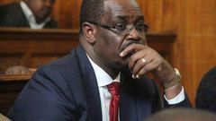 Former Nairobi Governor Evans Kidero in court (Twitter)