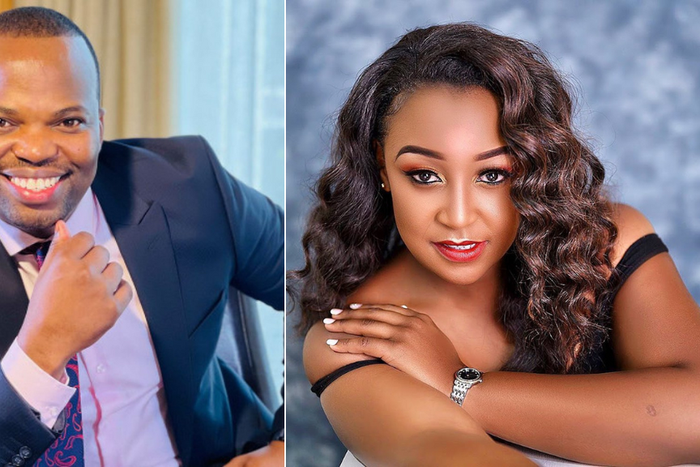 A collage of MC Jessy and Betty Kyallo