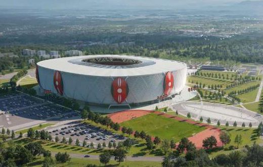 The architectural design of the Talanta Stadium