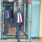 Deputy President Rigathi Gachagua arrives at his Harambee House Annex office on March 27, 2023