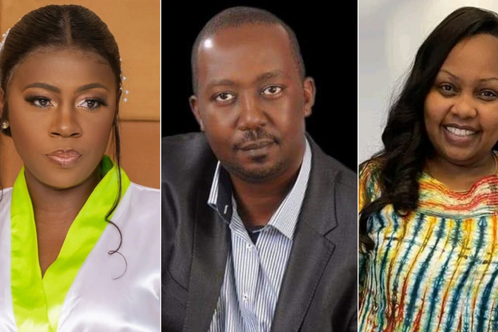 From left: Akothee, Andrew Kibe, and Millicent Omanga