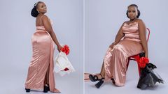 TikToker Nkatha T rocked a pink dress on 14, 2 2024