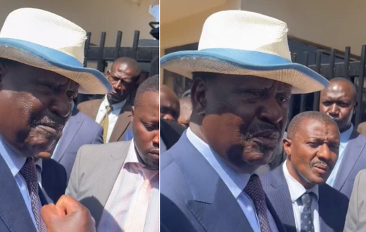 Raila Odinga at the DCI offices