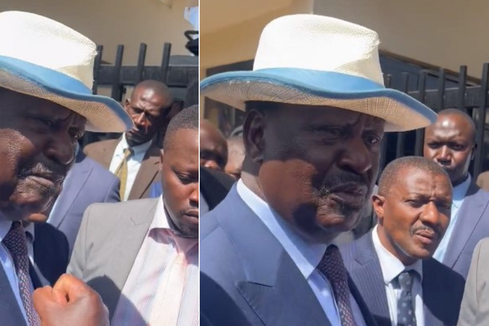 Raila Odinga at the DCI offices