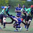 Eugene Sifuna of Kabras Sugar in action against Mean Machine at the University of Nairobi on Saturday 3 December 2022.