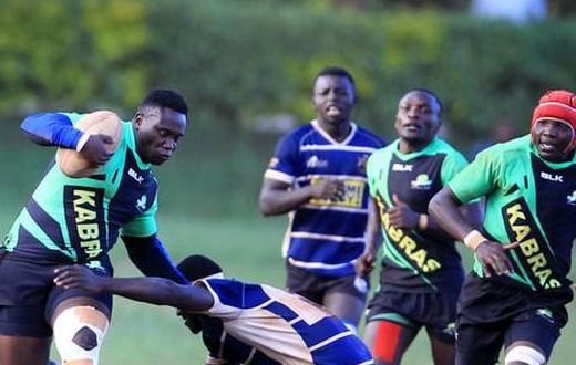 Eugene Sifuna of Kabras Sugar in action against Mean Machine at the University of Nairobi on Saturday 3 December 2022.