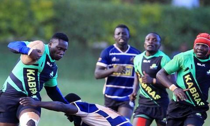Eugene Sifuna of Kabras Sugar in action against Mean Machine at the University of Nairobi on Saturday 3 December 2022.