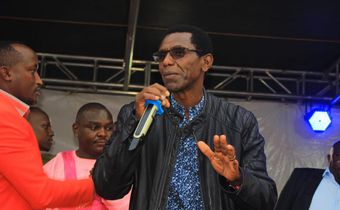Ruiru MP Simon King'ara speaking during an event on July 16, 2023