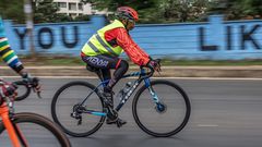 First Lady Rachel Ruto on Tuesday rode from State House to UN headquarters in Gigiri on a top-of-the-line Boone 6 Disc Cyclocross Bike, which carries a hefty price tag of Sh534,934.