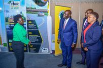 President William Ruto during the launch of a capacity building and empowerment programme for boda boda riders and one-year free medical cover dubbed Boda Boda Care at KICC, Nairobi on June 26, 2023