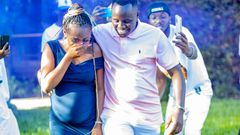 Celebrity couple Nicholas Kioko and Wambo Ashley expecting twin boys