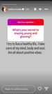 Screenshot of Esther Musilla's Q&A session on Instagram