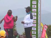 Security detail act swiftly as DP Gachagua falls during race at Tinderet Barngetuny Mountain Run