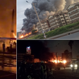 Huge fire engulfs market near City Stadium in Nairobi for hours