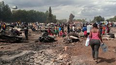 Traders counting losses as dawn fire razes down Mutindwa market in Nairobi