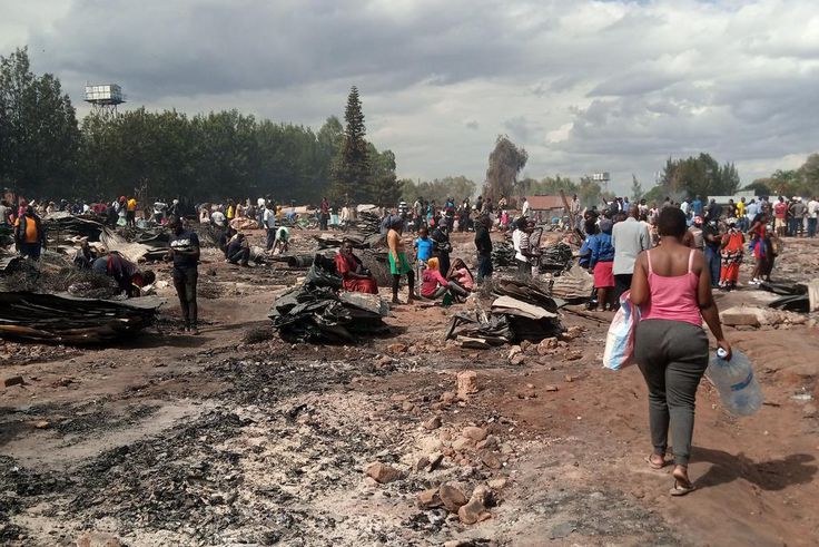 Traders counting losses as dawn fire razes down Mutindwa market in Nairobi