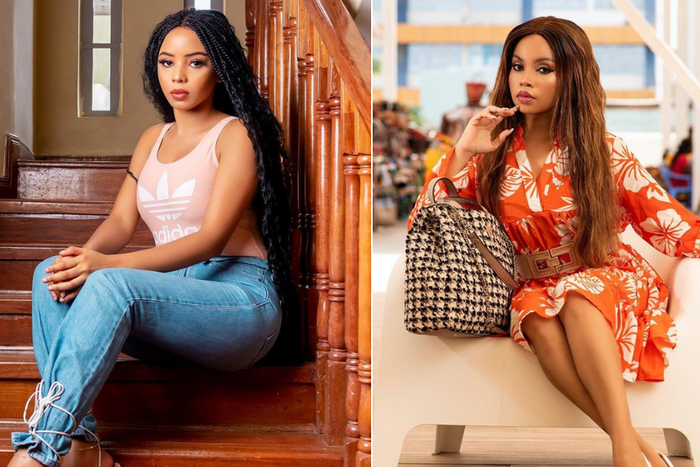 A collage image of actors Bridget Shighadi & Brenda Wairimu