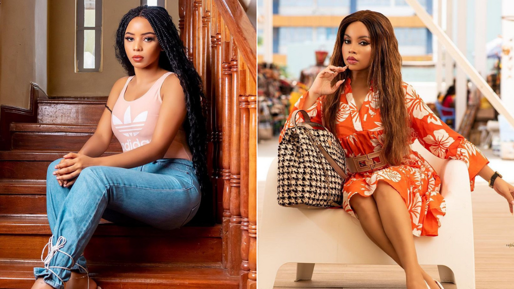 A collage image of actors Bridget Shighadi & Brenda Wairimu