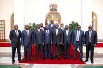President William Ruto meets Nyanza leaders at State House on February 7, 2023