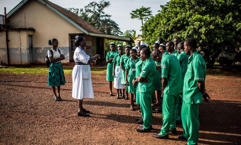 Health-care workers in Uganda