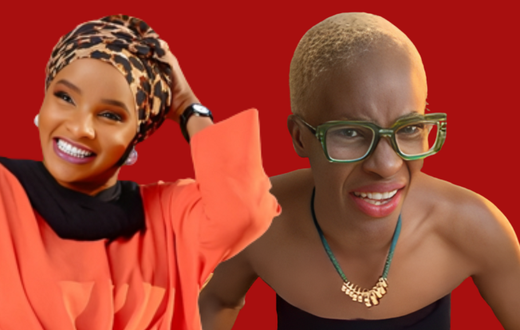 Lulu Hassan (left) and Nyako
