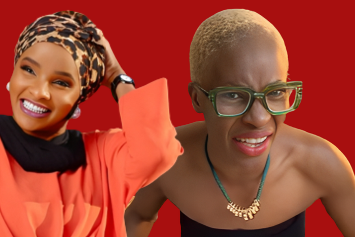 Lulu Hassan (left) and Nyako