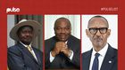 From left: Presidents Yoweri Museveni of Uganda, Paul Kagame of Rwanda and