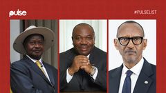 From left: Presidents Yoweri Museveni of Uganda, Paul Kagame of Rwanda and