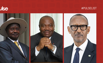 From left: Presidents Yoweri Museveni of Uganda, Paul Kagame of Rwanda and