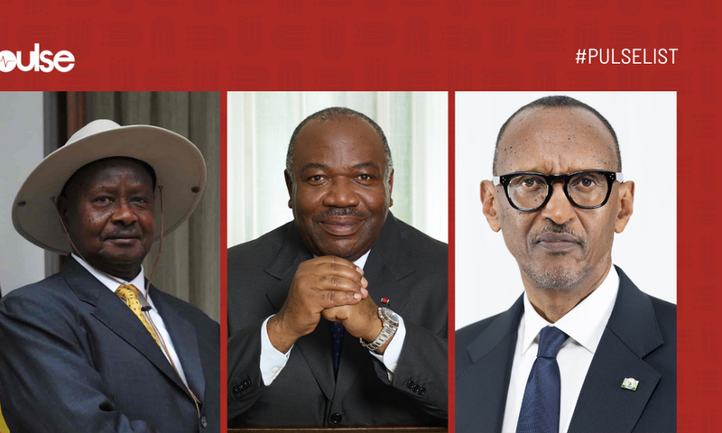 From left: Presidents Yoweri Museveni of Uganda, Paul Kagame of Rwanda and