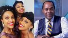 From left: Moipei triplets and Citizen TV news anchor Jeff Koinange