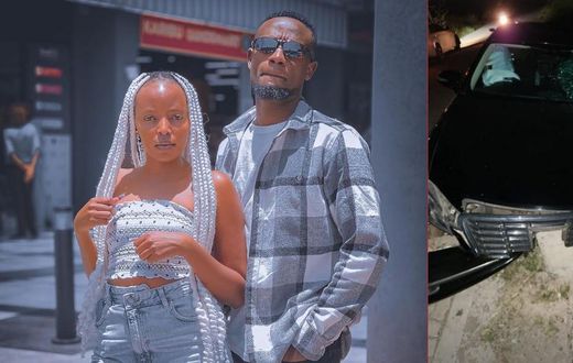 Eve Mungai and boyfriend Director Trevor survive accident on Christmas Day