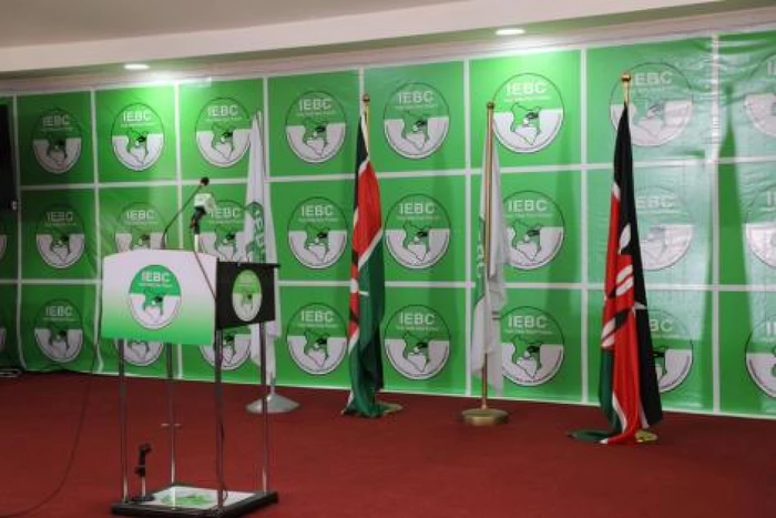 An IEBC banner
