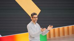 Google CEO Sundar Pichai during the 2023 IO developer conference