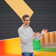 Google CEO Sundar Pichai during the 2023 IO developer conference