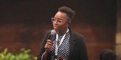 Qhala Head of Research and Strathmore University lecturer Njeri Ngaruiya Ng'ang'a, PhD conducting an AI Masterclass during the NADPA-RAPDP Conference held at the Windsor Golf Hotel in Nairobi on May 7, 2024