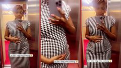 Senator Karen Nyamu flaunting her belly