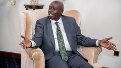 Deputy President Rigathi Gachagua at his official residence in Karen