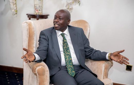 Deputy President Rigathi Gachagua at his official residence in Karen