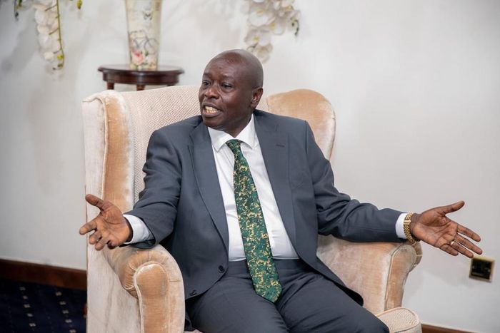 Deputy President Rigathi Gachagua at his official residence in Karen