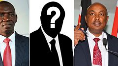 A collage of former Government Spokespersons Cyrus Oguna & Eric Kiraithe