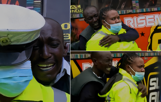 Matatu driver clings on policewoman to escape wrath of boda boda riders
