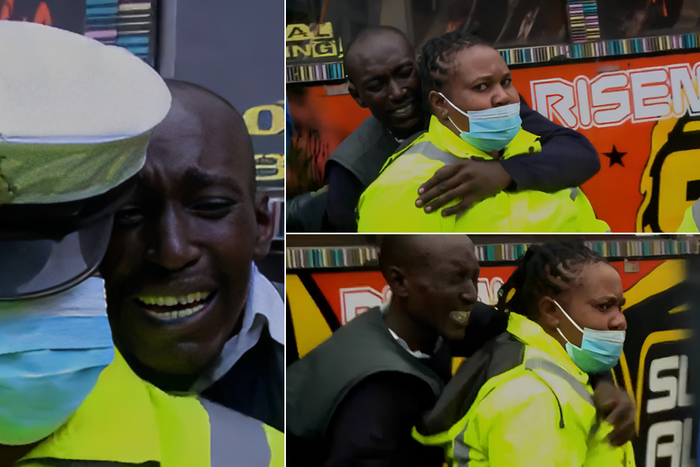 Matatu driver clings on policewoman to escape wrath of boda boda riders