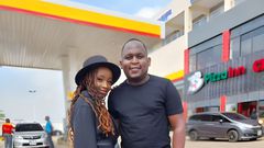 Commentator 254 and his girlfriend Moureen Ngigi