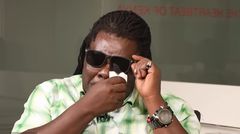 A screenshot image of Legendary actor Alfonse Makwacha 'Makokha' talking about the death of his wife Purity Wambui on June 7, 2024.