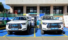 Recently procured electric vehicle by Kenya Power