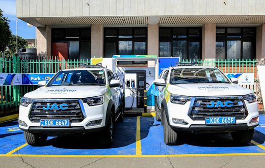 Recently procured electric vehicle by Kenya Power